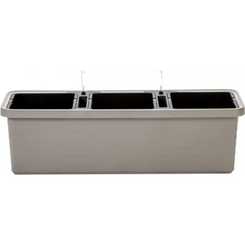Image 1 of Plastia Саксия с напоителна система Berberis TRIO таупе /Размери на продукт: 117х39х35