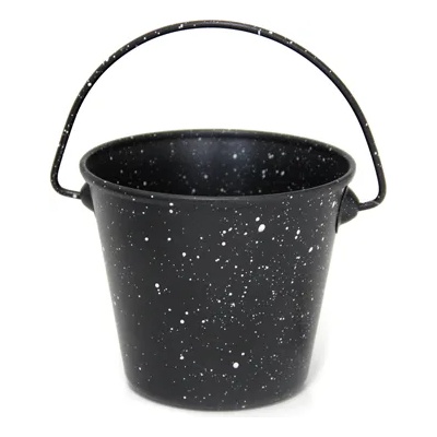 Horecano Мини кофичка за сервиране с незалепващо мраморно покритие 10, 7 x 9, 1cm 450ml ЧЕРНА (SG-70347(C)) (0184206)