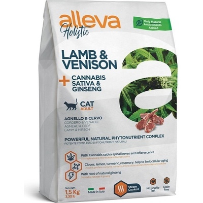 Alleva HOLISTIC cat adult lamb & venison & Cannabis sativa & gingseng 10 kg