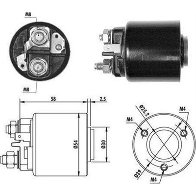Elektromagnetický spínač, štartér MAGNETI MARELLI 940113050060 940113050060