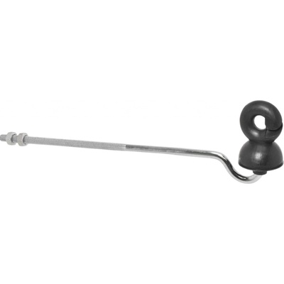 Fencee Kruhový izolátor zvon se zahnutou podpěrou, délka 22 cm, závit M6 - 10 ks