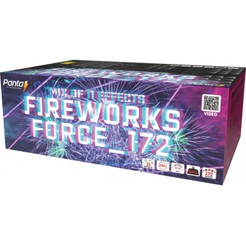 Pyrotechnika ohňostroj Fireworks Force 172 ran 30 50 mm