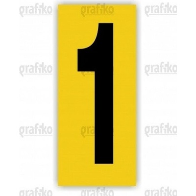 Grafiko | číslice 1 Text obrázku 1 ks 80 x 186 mm Materiál Samolepící PVC folie Rozměr 1ks 80 x 186 mm – Zboží Dáma