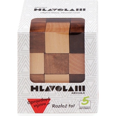 Dřevěný hlavolam krychle