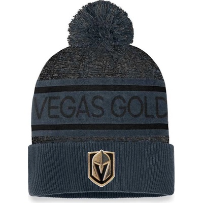VEG 23 Authentic Pro Rink Heathered Cuffed Pom Knit Vegas Golden Knights