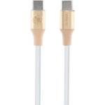 Guess GUCCLALRGDD USB-C кабел - USB-C 1, 5 м бързо зареждане светло злато Ebossed Logo (GUCCLALRGDD)