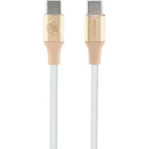 Guess GUCCLALRGDD USB-C кабел - USB-C 1, 5 м бързо зареждане светло злато Ebossed Logo (GUCCLALRGDD)