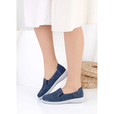 KOKA Shoes fashion Modré mokasíny 22501-6NA