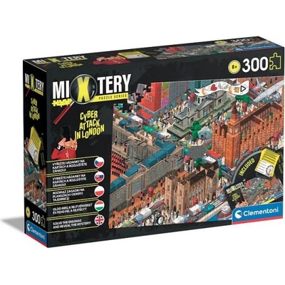 Clementoni MYSTERY PUZZLE 300 части - Хакерска атака в Лондон