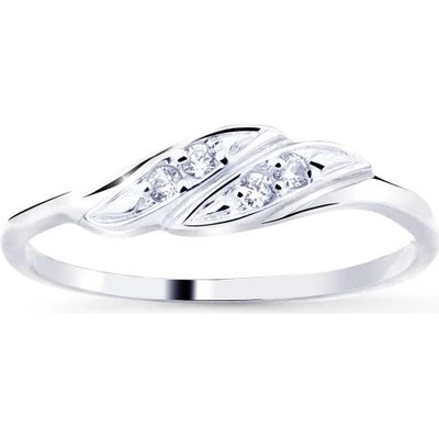 Cutie Diamonds Prsteň z bieleho zlata s diamantmi DZ8021 10 X 2