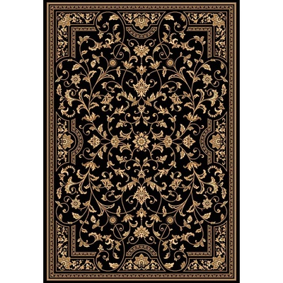 КИЛИМ da vinci КЛАСИКА 133х195см ОРНАМАМЕНТИ ЧЕРНО (21157411-3233-133х195)