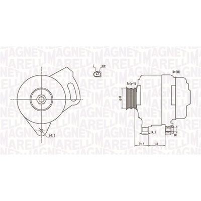 Alternátor MAGNETI MARELLI 063731750010