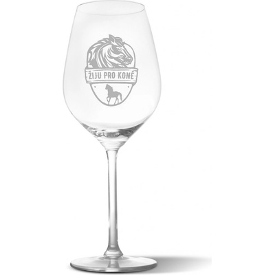Sablio Sklenička na víno Žiju pro koně 490 ml