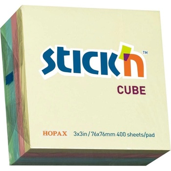 Stick`n Stick'n Самозалепващи се листчета, 76 x 76 mm, пастелни, 4 ц (1040120191)