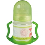 Baby-Nova Пластмасово шише с дръжки Baby Nova - 150 ml, зелено (45003) - baby