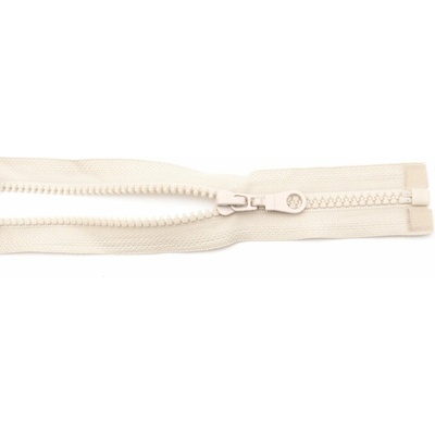 Deliteľný kostený zips - dĺžka (30 - 95 cm) - rôzne farby 80 cm Tmavá smotanová