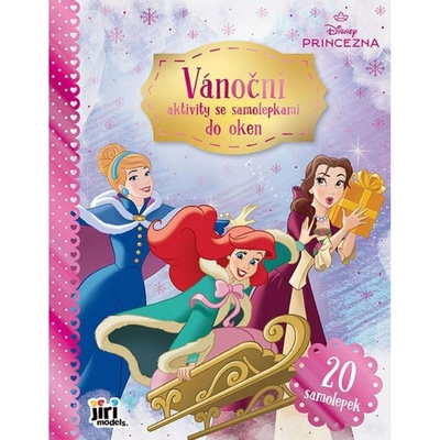 Princezny Vánoční aktivity se samolepkami do oken