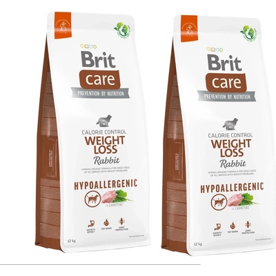 Brit Care Hypoallergenic Weight Loss Rabbit 2 x 12 kg