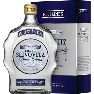 R. Jelínek Slivovice Silver Kosher 42% 0,7 l (kazeta)