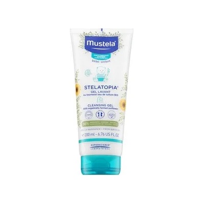 Mustela Bébé Stelatopia подхранващ почистващ гел Cleansing Gel 200 ml