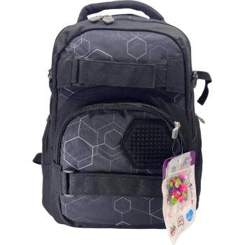 PIXIE CREW Ученическа раница Pixie Crew - Hexa, Black (PXB-38-34)