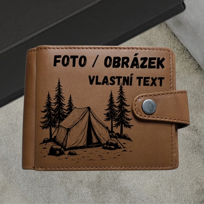 Váš příběh na peněžence ARTHUR s gravírováním na míru Luxusní pánská kožená peněženka s RFID ochranou