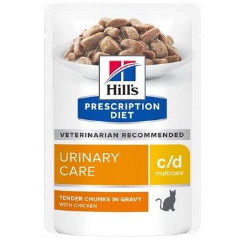Hill's HILL'S PD Prescription Diet Feline c/d Multicare Chicken 85g пакетче