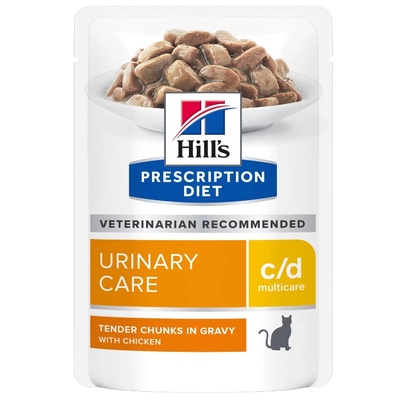 Hill's HILL'S PD Prescription Diet Feline c/d Multicare Chicken 85g пакетче