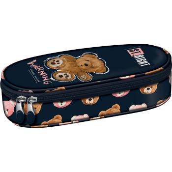 ST.RIGHT Овален ученически несесер St. Right Teddy Bear - С 1 цип (PC01)