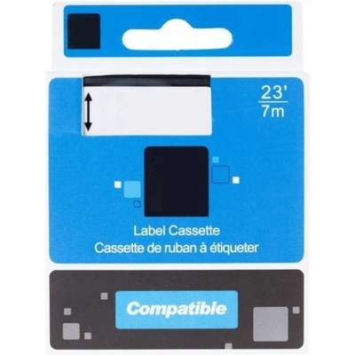 Páska PrintLine kompatibilní s DYMO 45018 Páska, pro tiskárny štítků, kompatibilní s DYMO 45018, S0720580, 12 mm, 7 m, černý tisk/žlutý podklad, D1 PLTD04