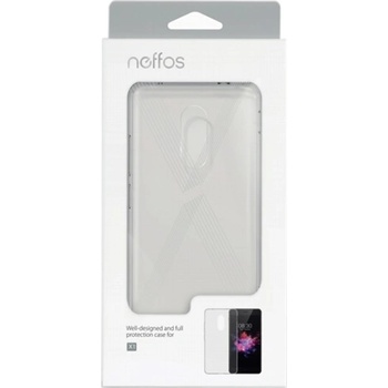 Neffos Калъф за TP-Link Neffos X1, страничен с гръб, пластмаса, Neffos X1-PC-T, прозрачен (X1-PC-T)