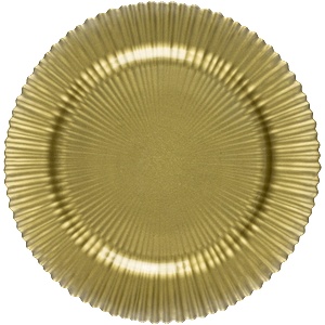 Horecano HORECANO-WICKED-Подложна чиния стъкло Ø31cm релеф GOLD (HC-59408) (0159408)