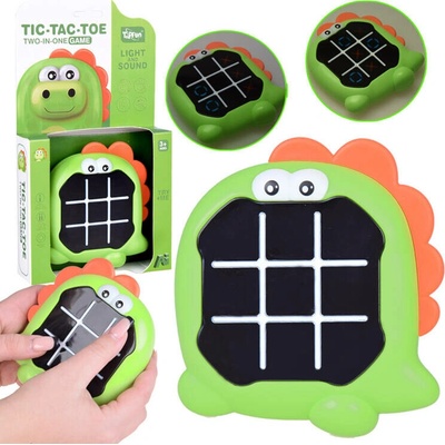JOKO Elektronická Pamäťová Hra Dinosaurus 3v1 Tic Tac Toe so svetlom a zvukom