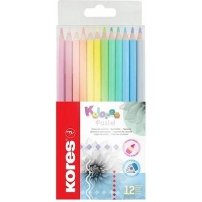 Kores Kolores Pastel trojhranné pastelky 12 barev