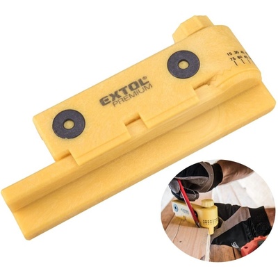 EXTOL PREMIUM 8812291 pokosová nastavitelná řezací šablona s magnety