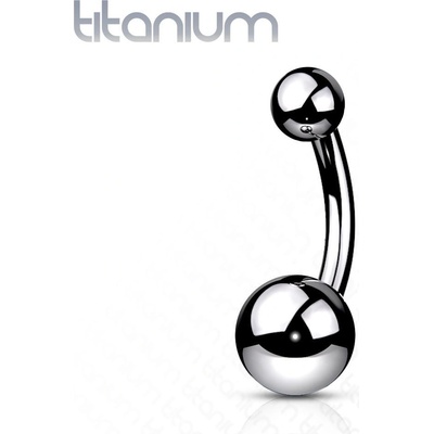 Šperky4U piercing do pupíku banánek malý titan TIT1124-1610