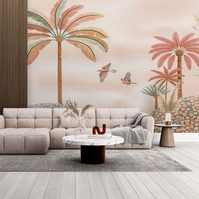 Decono Детски Фототапет Птици и Палми