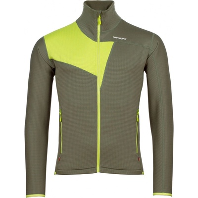 High Point Cascade Sweatshirt khaki /Bright green