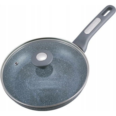 Kamille Tradiční pánev granitová pánev s poklicí 22 cm granit