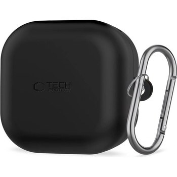 Tech-Protect Силиконов калъф за слушалки Samsung Galaxy Buds 4 / 4 Pro от Tech-Protect Silicone Hook - Black (5906302392865)