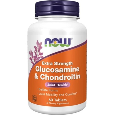 NOW Glucosamine & Chondroitin Extra Strength dvojitá síla 60 tablet
