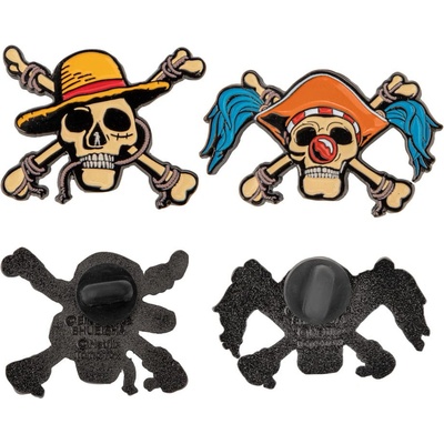 One Piece Pins 2-Pack Luffy & Buggy