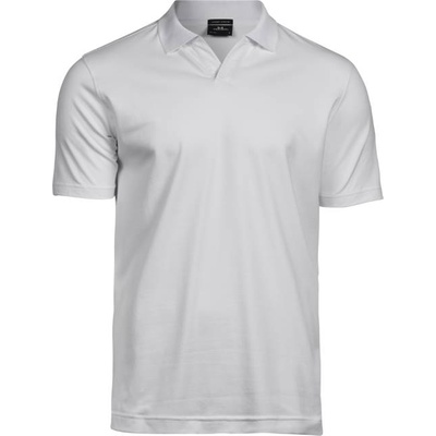 TEE JAYS tj1404 / Мъжка еластична поло тениска от плътен памук - бяла s (18140400101)