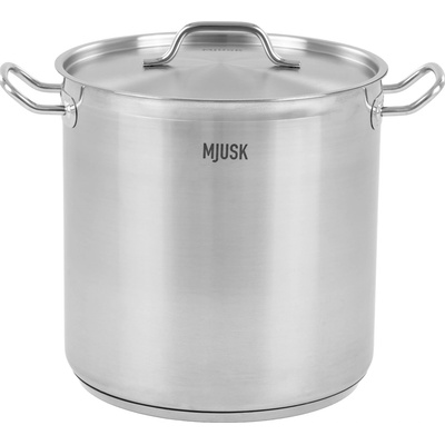 MJUSK Vysoký hrniec s objemom 21,2 l a priemerom 300 mm s vekom z nerezovej ocele 23030