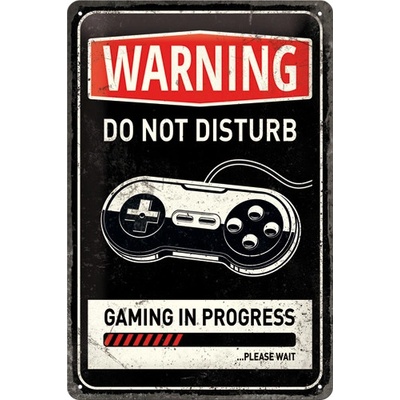 Nostalgic Art Plechová ceduľa Gaming in Progress