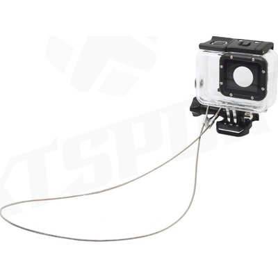 ROLLIN jistící lanko pro kamery GoPro se šroubem - stříbrný GO_4622