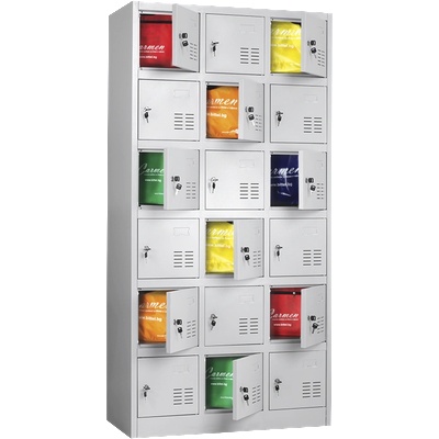 Метален шкаф Carmen CR-1261 JZ - сив