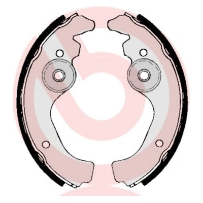 BREMBO Sada brzdových čeľustí S23502