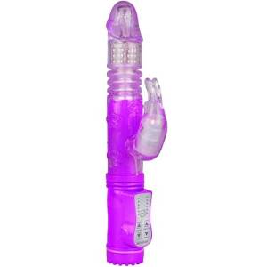 Mokko Мулти-функционален Вибратор със специфични движения "fierce purple" 17 см