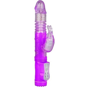 Mokko Toys Мулти-функционален Вибратор със специфични движения "fierce purple" 17 см